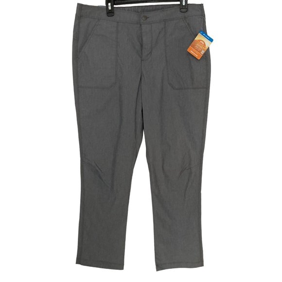 Columbia Pants - Columbia women gray pants size 16 straight leg elastic waist NWT